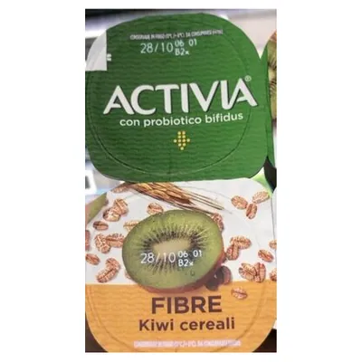 Activia Danone kiwi and cereal yogurt, 4х125 g