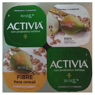 Activia Danone pear and cereal yogurt, 4х125 g