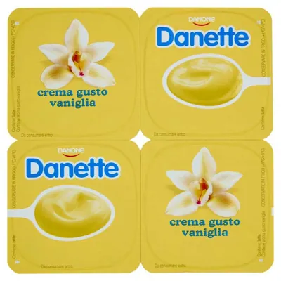 Danette vanilla dessert cream, 4 × 125 g