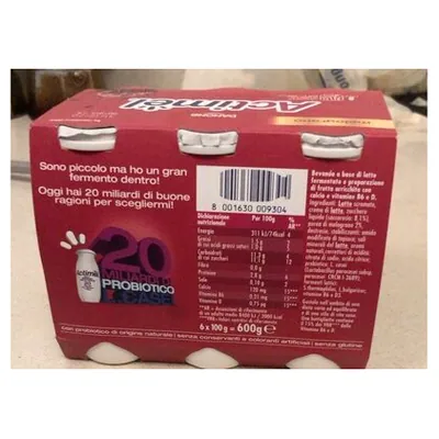 Actimel 0,1% pomegranate drinking yogurt, 600 g