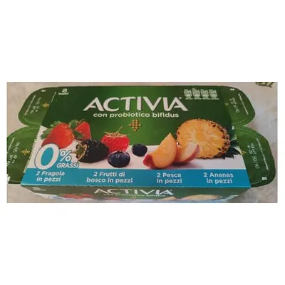 Activia 0% yogurt with fruits mix, 1000 g