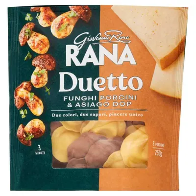 Giovanni Rana Равиоли Duetto с белыми грибами и сыром Азьяго DOP, 250 г
