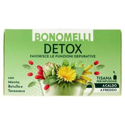 Bonomelli травяной чай очищающий Tisana Depurativa, 16 фильтр-пакетиков
