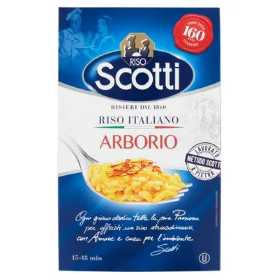Riso Scotti Рис Арборио в пачке, 1 кг