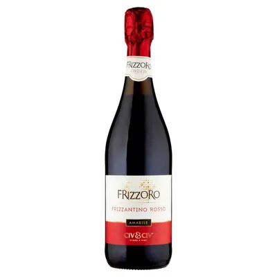 Frizzoro Frizzantino Rosso Amabile Emilia IGT красное полусладкое игристое вино, 0,75 л