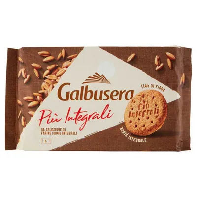 Galbusera Piu' Integrali wholegrain biscuits, 330 g