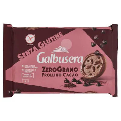 Galbusera Zerograno Plus cookies with chocolate drops, 220 g