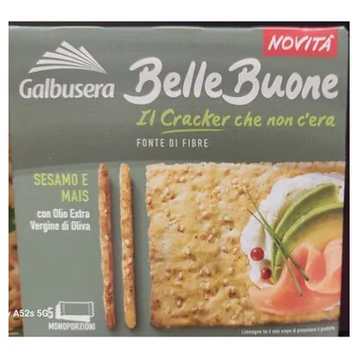 Galbusera Belle Buone крекеры с кунжутом, 200 г