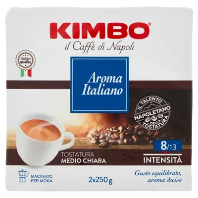 Kimbo Caffè Кофе молотый Aroma Italiano, 2 шт. по 250 г