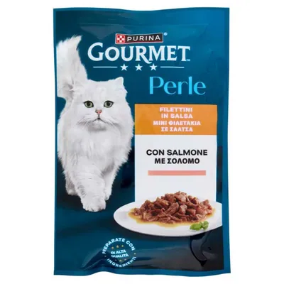 Purina Gourmet Perle мини-филе с лососем, 85 г