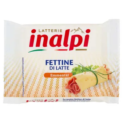 Inalpi Fettine di Latte Emmental processed cheese slices, 175 g