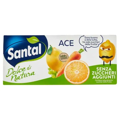 Santal Ace Dolce Natura без сахара, 3 × 200 мл
