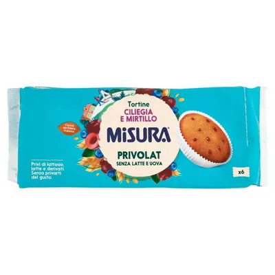 Misura Privolat cherry and blueberry small cakes, 6 pcs, 290 g