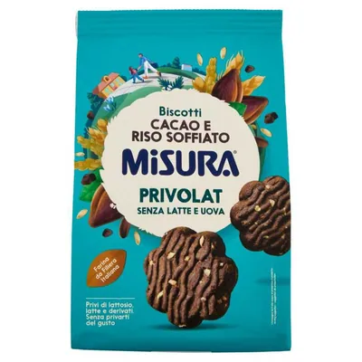 Misura Privolat cocoa and puffed rice biscuits, 300 g