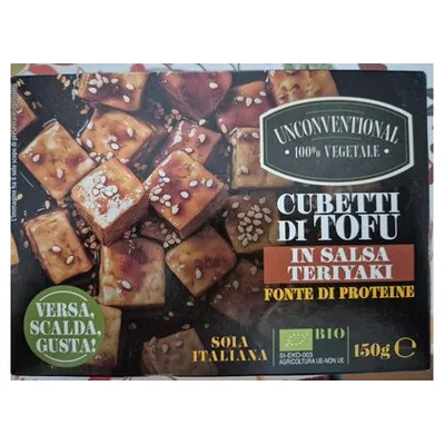 Unconventional teriyaki tofu cubes, 150 g