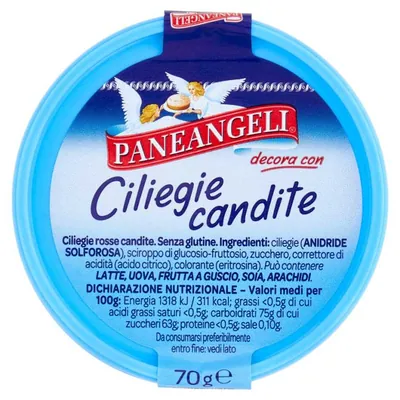 Paneangeli candied cherries, 70 g