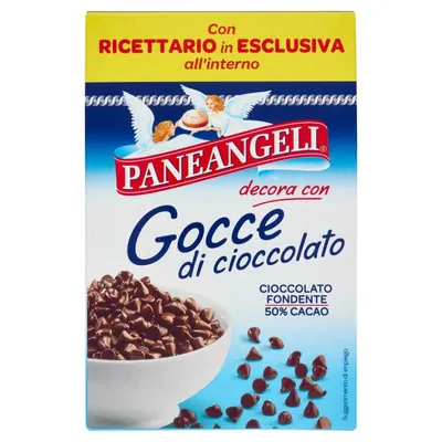 Paneangeli chocolate drops, 125 g