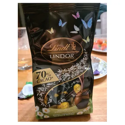 Lindt Lindor 70% dark chocolate eggs, 180 g