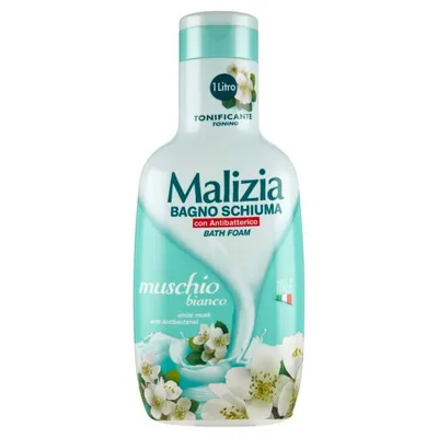 Malizia antibacterial Muschio Bianco bath foam, 1000 ml