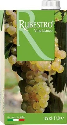 Rubestro Белое сухое вино Bianco D'Italia Brick, 1 л, 11%