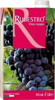 Rubestro Rosato D'Italia Brick dry pink wine, 1 l, 11%