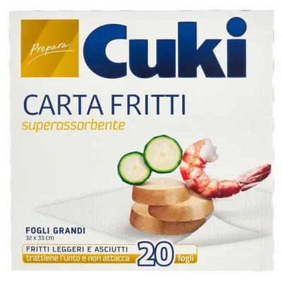 Cuki Бумага для жарки и фритюра, 20 листов