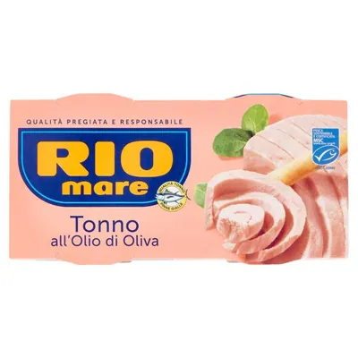 Rio Mare тунец в оливковом масле, 2 × 160 г