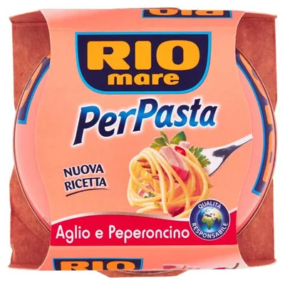 Rio Mare PerPasta тунец с чесноком и перцем чили, 160 г