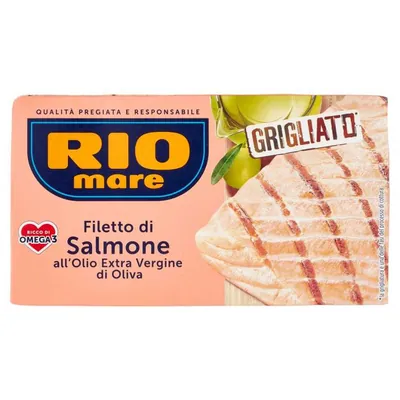 Rio Mare Филе лосося на гриле в оливковом масле Extra Vergine, 125 г