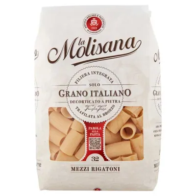 La Molisana Mezzi Rigatoni n. 32 pasta, 500 g