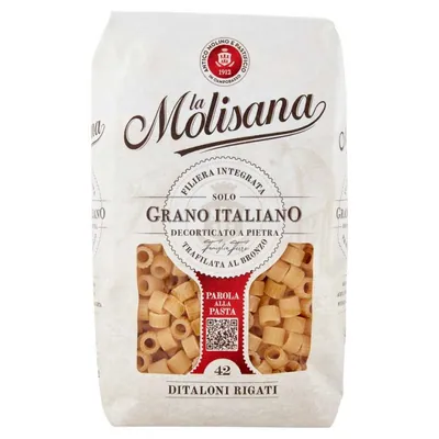 La Molisana Ditaloni Rigati n. 42 pasta, 500 g