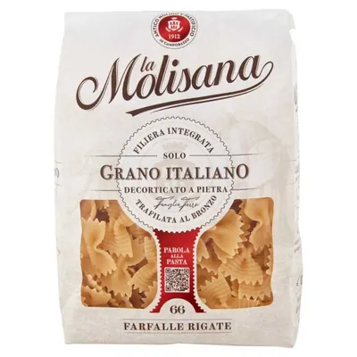 La Molisana Farfalle Rigate n. 66 pasta, 500 g