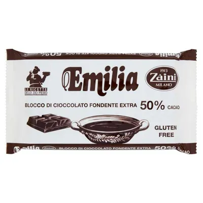 Zàini Emilia extra dark chocolate bar, 400 g