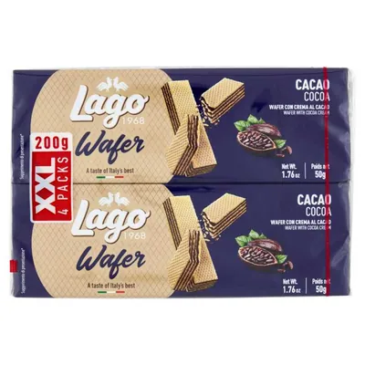 Gastone Lago Вафли с какао мультипак, 4 шт., 50 г