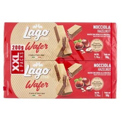 Gastone Lago Вафли с фундуком мультипак, 4 шт., 50 г