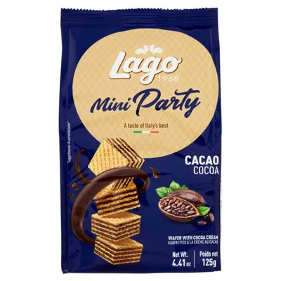 Gastone Lago Вафли Mini Party с какао, 125 г