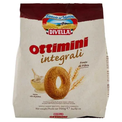Divella цельнозерновое печенье Ottimini, 700 г