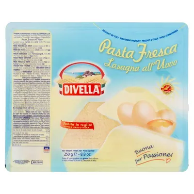 Divella egg lasagne, 250 g