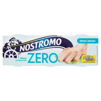Nostromo Тунец в собственном соку с нулевым содержанием жира, 3 × 65 г