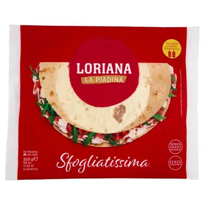 Loriana пьядина ультраслоёная, 3 шт, 350 г