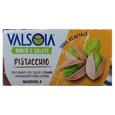 Valsoia almond and pistachio soy dessert, 2 pcs, 115 g