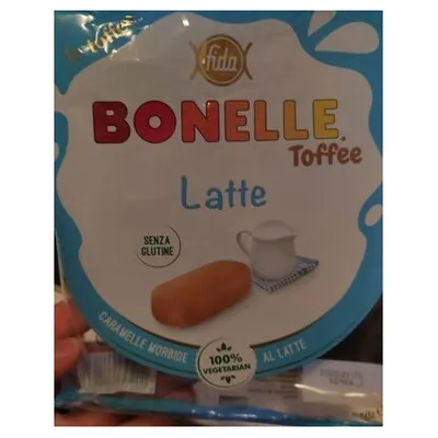 Bonelle Toffe Latte milk flavored soft candies, 150 g