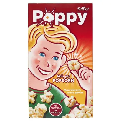 Poppy кукуруза для попкорна в пачке, 250 г