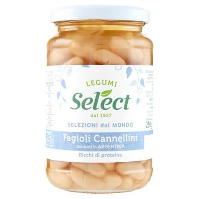 SELECT Фасоль каннеллини отварная в стеклянной банке, 350 г