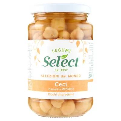 SELECT Нут отварной в стеклянной банке, 350 г