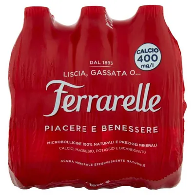 Ferrarelle минеральная вода естественно газированная, 0,5 л