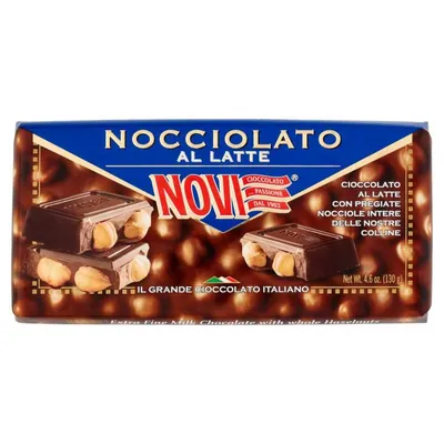 Novi Молочный шоколад с цельным фундуком Gran Nocciolato, 130 г