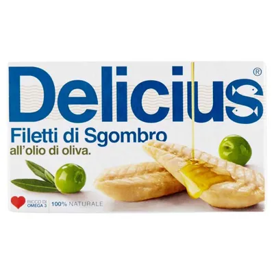 Delicius Филе скумбрии в оливковом масле, 125 г