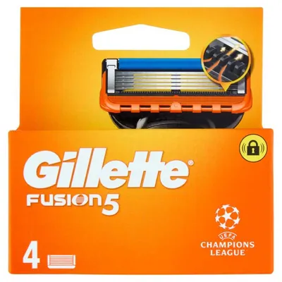 Gillette Fusion 5 Manual Сменные кассеты, 4 шт.