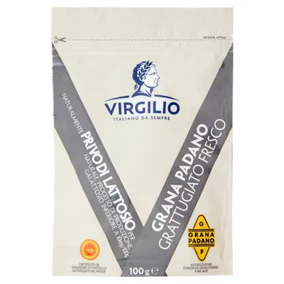 Virgilio Grana Padano grated cheese, 2 × 100 g